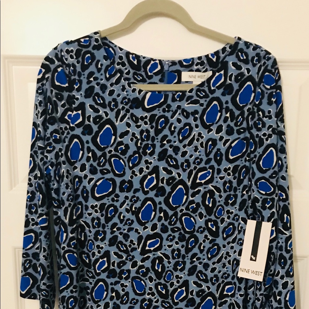 NINE WEST Dress Resort Sky Size US 12 NWT Reg. $79